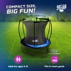 SpaceJump Lunar 8' Trampoline, Outdoor Ultimate Set with Slide, Hoop and Sprayer - 3 of 4
