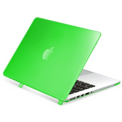 Insten Insten For Apple MacBook Pro 13" with Retina Display Clip-on Matte Rubber Hard Case , Clear Green