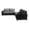 Courtyard Casual St Lucia 2 Pc Sectional Set 1 Left and 1 Right Loveseat   Grade A Vietnam Olefin - 4 of 4
