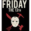 Friday the 13th Hockey Mask Men's Black Graphic Sleep Pajama Shorts - 2 of 4