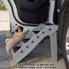 Pet Stairs - Home and Vehicle Nonslip Carpeted Dog Steps with 4-Step Design - For Puppies, Kittens, and Other Small Pets by PETMAKER (Gray) - 4 of 4