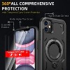 BONGEEK for iPhone XR Phone Case Support Magnetic Charging Military Grade Drop Protection Phone Cover-Rugged Durable Shockproof Protective-Black - 3 of 4