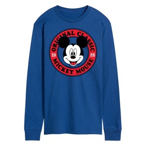 Men's - Disney - Mickey Mouse Original Classic Long Sleeve Graphic T-Shirt - 1 of 4