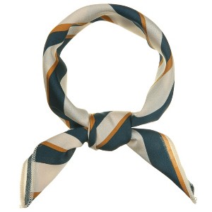INSPIRE CHIC Women's Stripe Print Wrap Scarves Head Scarf Kerchief Neckerchief 1 Pc - 1 of 4