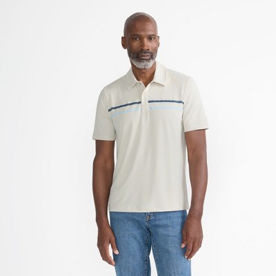 Lands' End Men's Short Sleeve Performance Snap Polo