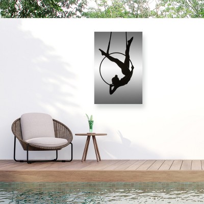 Trademark Fine Art - David Naman The Aerialist Matted Framed Art