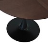 42.13"Modern Round Dining Table,Four Patchwork Tabletops with Solid Wood Veneer Table Top - 3 of 4