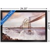 Trends International Roller Coaster Bridge Framed Wall Poster Prints - 3 of 4