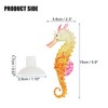 Unique Bargains Aquarium Artificial Seahorse Ornament with Suction Cup Yellow 1 Pc - 4 of 4