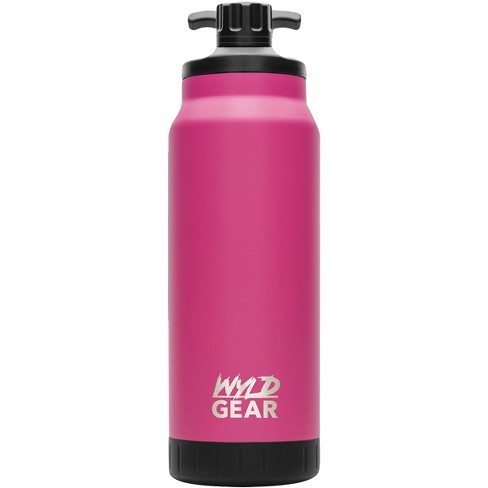 Joyjolt Vacuum Insulated Water Bottle With Flip Lid & Sport Straw Lid - 32  Oz Large Hot/cold Vacuum Insulated Stainless Steel Bottle - Pink : Target