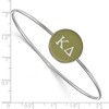 Black Bow Jewelry Sterling Silver Kappa Delta Greek Life Bangle Bracelet 7 Inch - 2 of 3