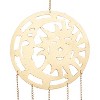 31" x 10" Eclectic Metal Moon and Sun Windchime Silver/Gold/Green - Olivia & May: Whimsical Outdoor Decor - 3 of 4