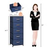 Crestlive Products Vertical Dresser for Bedroom Storage Tower With Steel Frame Wood Top Easy Pull Fabric Bins - 3 of 4