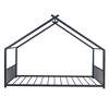 KWPZQEB Floor Bed with Roof, House Beds for Kids, Kids Montessori Bed, Metal Montessori Floor Beds, Easy to Assembly - 4 of 4