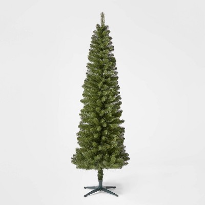 7ft Unlit Slim Alberta Spruce Artificial Christmas Tree - Wondershop™