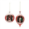 Mercury Glass Ornament with Pine Trees (Set of 6) - 3 of 4