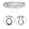 Allegra K Women's Sequins Elastic Interlocking Buckle Waist Belt 50-75cm/19.68-29.52" 2Pcs - 4 of 4