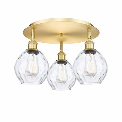 Waverly - 3 Light Flush Mount In Industrial Style-9 Inches Tall and 17.75 Inches Wide