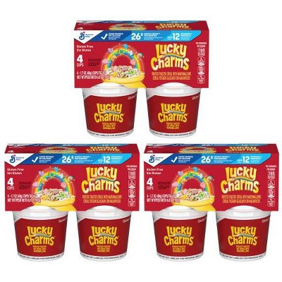 Lucky Charms Cereal Cups - 81.6oz/12pk