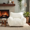 Mshliw Oversized Foam Bean Bag Armchair with Corduroy Fabric, Single Sofa, Ergonomic Armrests, Deep Seating, Durable Stitching and Supportive Lounge - 2 of 4
