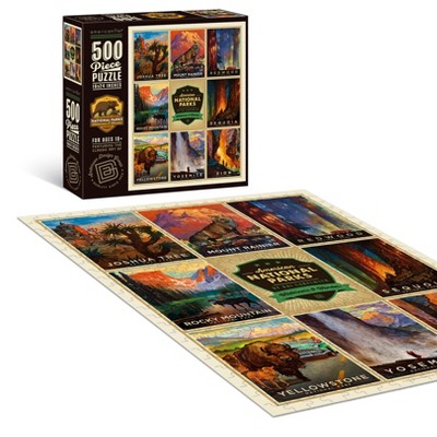 Americanflat 500 Piece Jigsaw Puzzle, 18x24 Inches, "American National Parks 3" Art by Anderson Design Group