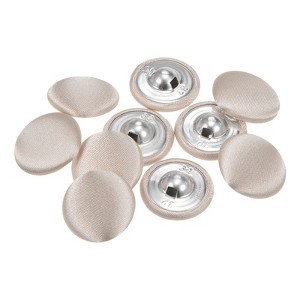 Unique Bargains Blouses Sweater Round Aluminum Cotton Fabric Cloth Covered Buttons 10 Pcs - 1 of 4
