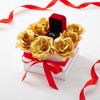 Bright Creations 50 Pack Gold Roses Artificial Flowers Bulk, 3 Inch Silk Gold Faux Flowers for Centerpiece Table Decorations - 2 of 4