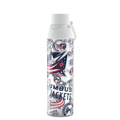 NHL Columbus Blue Jackets All Over Venture Water Bottle - 24oz