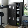 6-Door Metal Office Storage Cabinet with 27 Hooks & 9 Shelves, 72" Tall Steel Lockers, Employee Locker Cabinet - 2 of 4