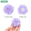 Unique Bargains Mesh Fabric Rhinestone Pearl Chiffon Flowers 2.17 x 2.17 Inch - 3 of 4
