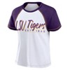 NCAA LSU Tigers Women's White Stitch T-Shirt - 2 of 3