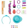 Barbie Totally Hair Styling Doll Head & 20+ Accessories, Color Reveal & Color-Change Pieces, Curly Brown Neon Rainbow Hair - 4 of 4