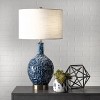 nuLOOM Tucson Ceramic 28" Table Lamp Lighting - Blue 28" H x 15" W x 15" D - 2 of 4