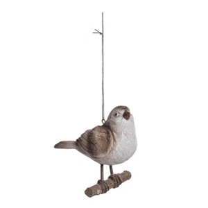 Transpac Resin Winter Bird Ornament with Brown Accents for Christmas Tree Indoor Decoration and Gift Giving - 1 of 1