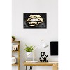 Trends International Reinders: Glam - Gold Lips Framed Wall Poster Prints Black Framed Version 14.725" x 22.375" - 2 of 4