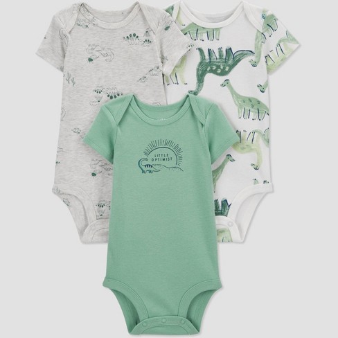 Carter's Child of Mine Baby Boy Bodysuits, 3-Pack, Sizes Preemie