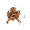 Unique Bargains Large Pull Bow Metallic Gift Wrapping Ribbon for Wedding 12 Pcs - 2 of 4