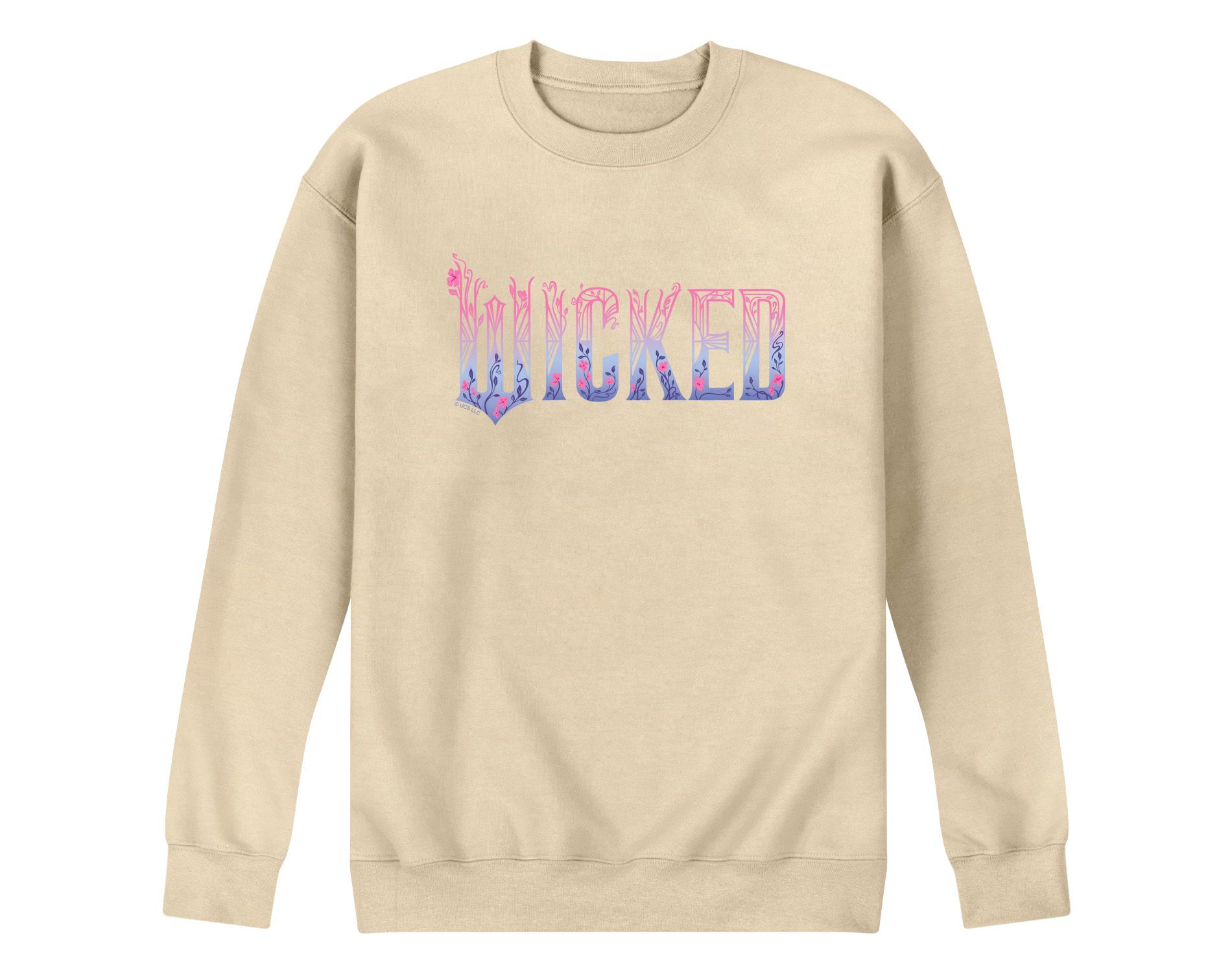 Men's - Wicked - Floral Ombre Logo Graphic Fleece Sweatshirt