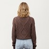 Anna-Kaci Women's Long Sleeve Cable Knit Pullover Sweater with Textured Pattern - 3 of 4