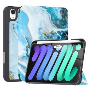 SaharaCase Folio Case for Apple iPad mini A17 Pro & 6th Generation 2021 Blue Marble (TB00051) - 1 of 4