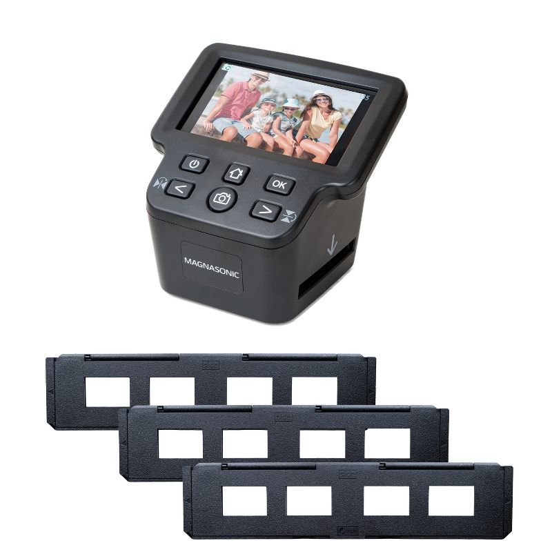 Magnasonic 24MP Film Scanner with Large 5" Display & HDMI, 35mm Slide Film Holder, Converts Film & Slides into JPEGS - Black, 1 of 10