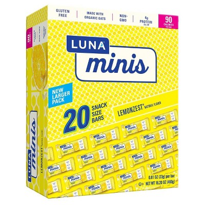 Luna Lemon Zest Minis - 16.2oz/20pk