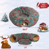 Christmas Warm Fluffy Plush Cat Dog Tunnel - Tube Playground Toys Collapsible, for Indoor Cat Kitty Kitten Puppy Rabbit - 4 of 4