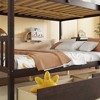 NicBex Modern Full Over Full Rubber Wood Loft and Bunk Bed with 2 Drawers, Full Size Loft and Bunk Bed with Ladder and Safety Guardrails - 3 of 4