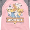 Girls' - Disney - Donald Bit Of A Show Off Shirt Tail Raglan Graphic T-shirt - 2 of 4