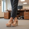 CUSHIONAIRE Women's Foxy platform dress sandal +Memory Foam and Wide Widths Available - 3 of 4