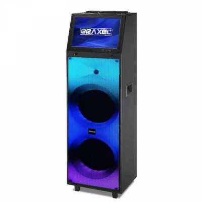 Braxel Audio Karaoke BXS-4500 Machine Includes 15.6" Android Tablet Dual 12" Woofers and Microphone