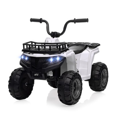 12V Kids Ride On ATV, 4 Wheeler Electric Vehicle for Kids, Battery Powered Quad Toy Vehicle with Music, Horn