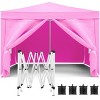 10×10 FT Gazebo, Portable Folding Canopy with Removable Sidewalls, UV-Resistant Gazebo, Gazebo with Weight Bag and Carry Bag-Coolbibila - 4 of 4
