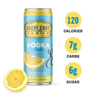 Deep Eddy Lemon RTD - 4pk/355ml Cans